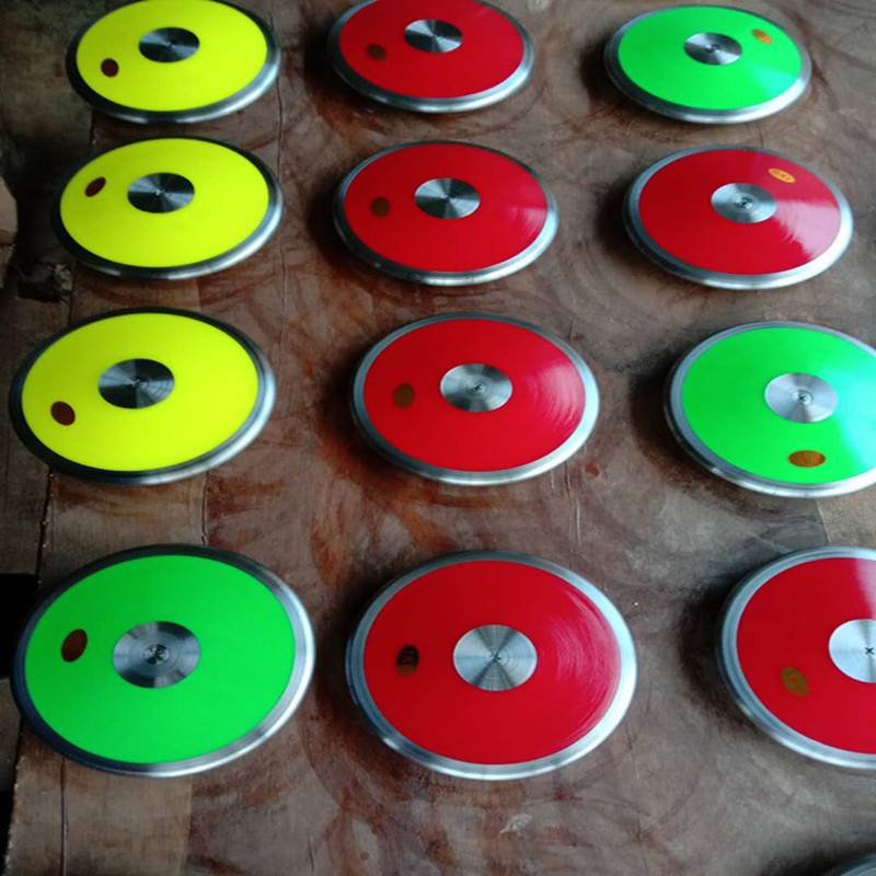 School equipment track and field competition iron cake wood solid iron cake nylon iron cake rubber cake middle school entrance examination men and women