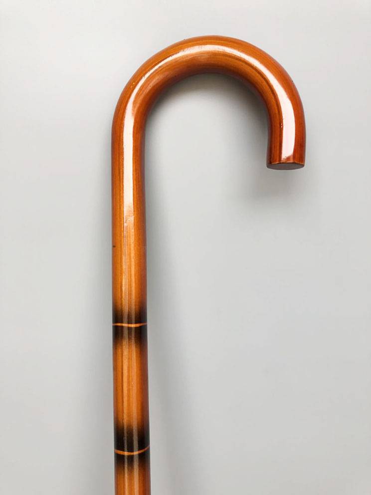 Bamboo color integrated solid wood cane