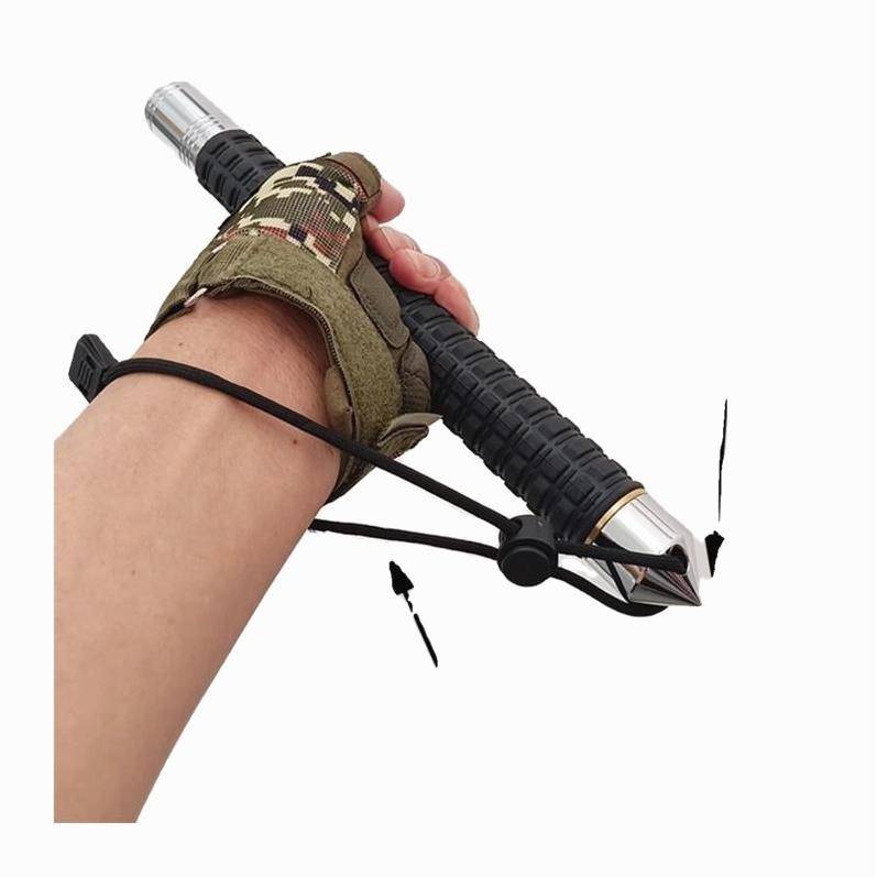 German climbing rod anti -body vehicle carrier wolf stick multifunctional outdoor cane solid expansion dog stick cane shaking sticks