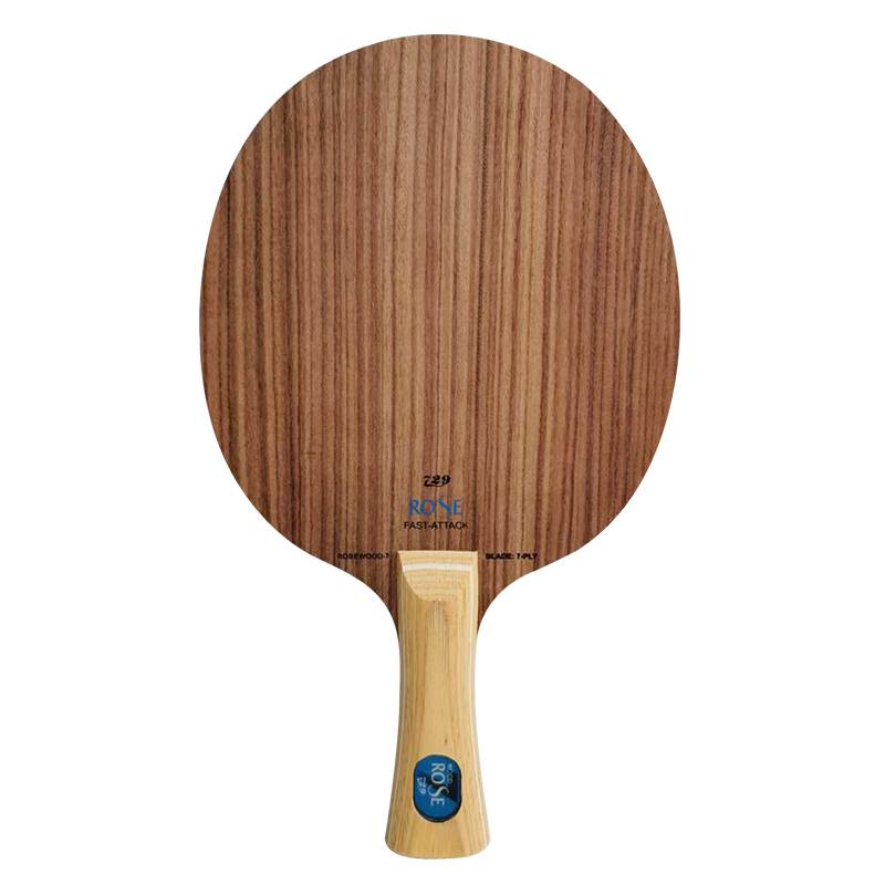 Friendship 729 Rose 7 bottom plate Five -layer rose 5 straight board seven -layer pure wood professional custom DIY table tennis racket