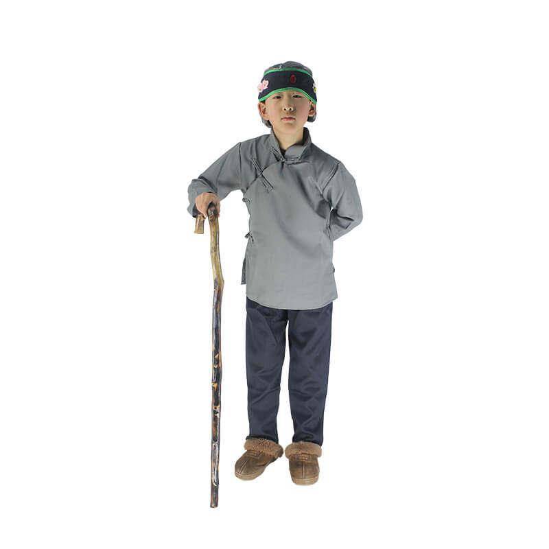 Children's adult performance props, wooden, one piece, a manufacturer direct sales old grandma cane cane