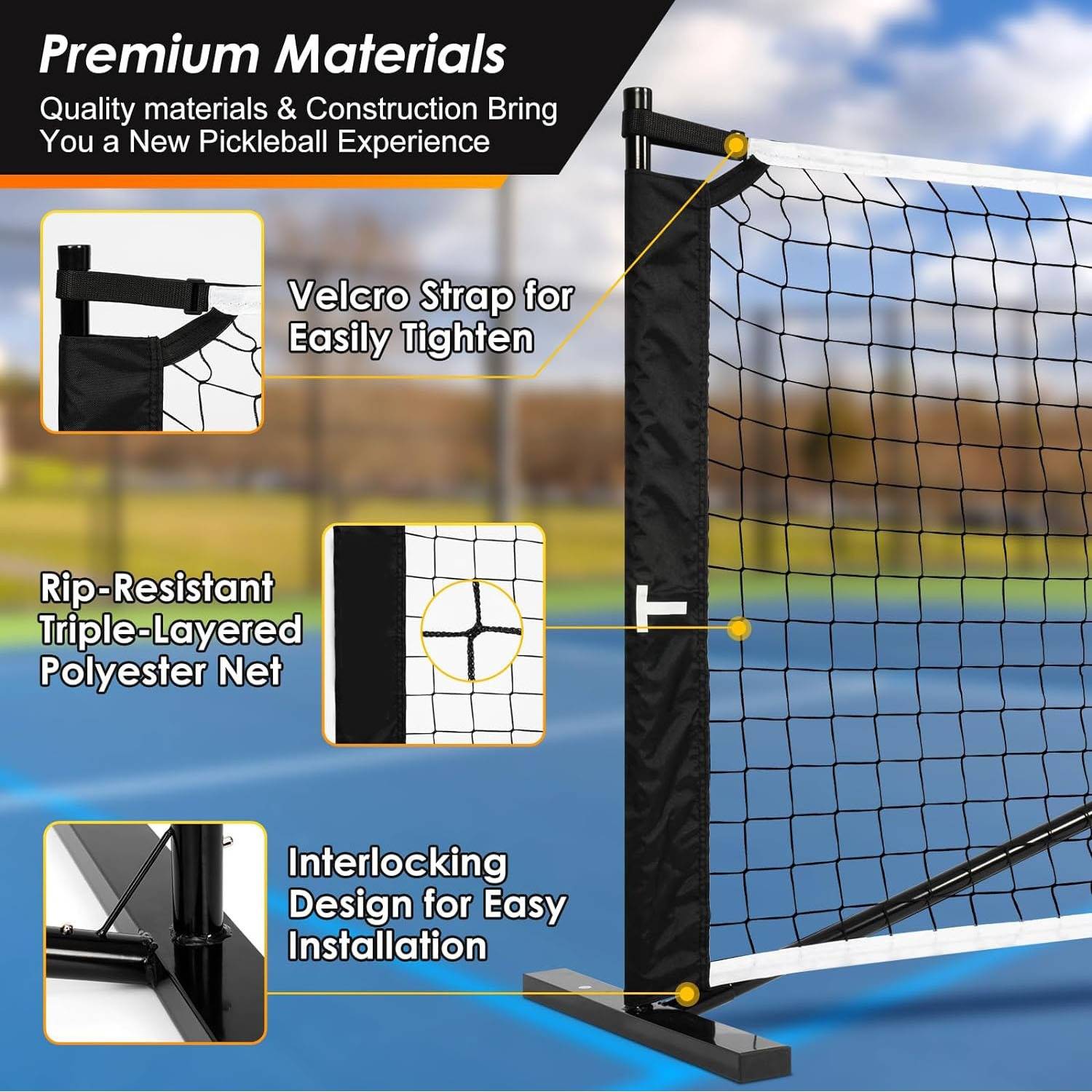 Peak network indoor and outward portable Portal racket grid 6.7 meters netpickleball Ball network