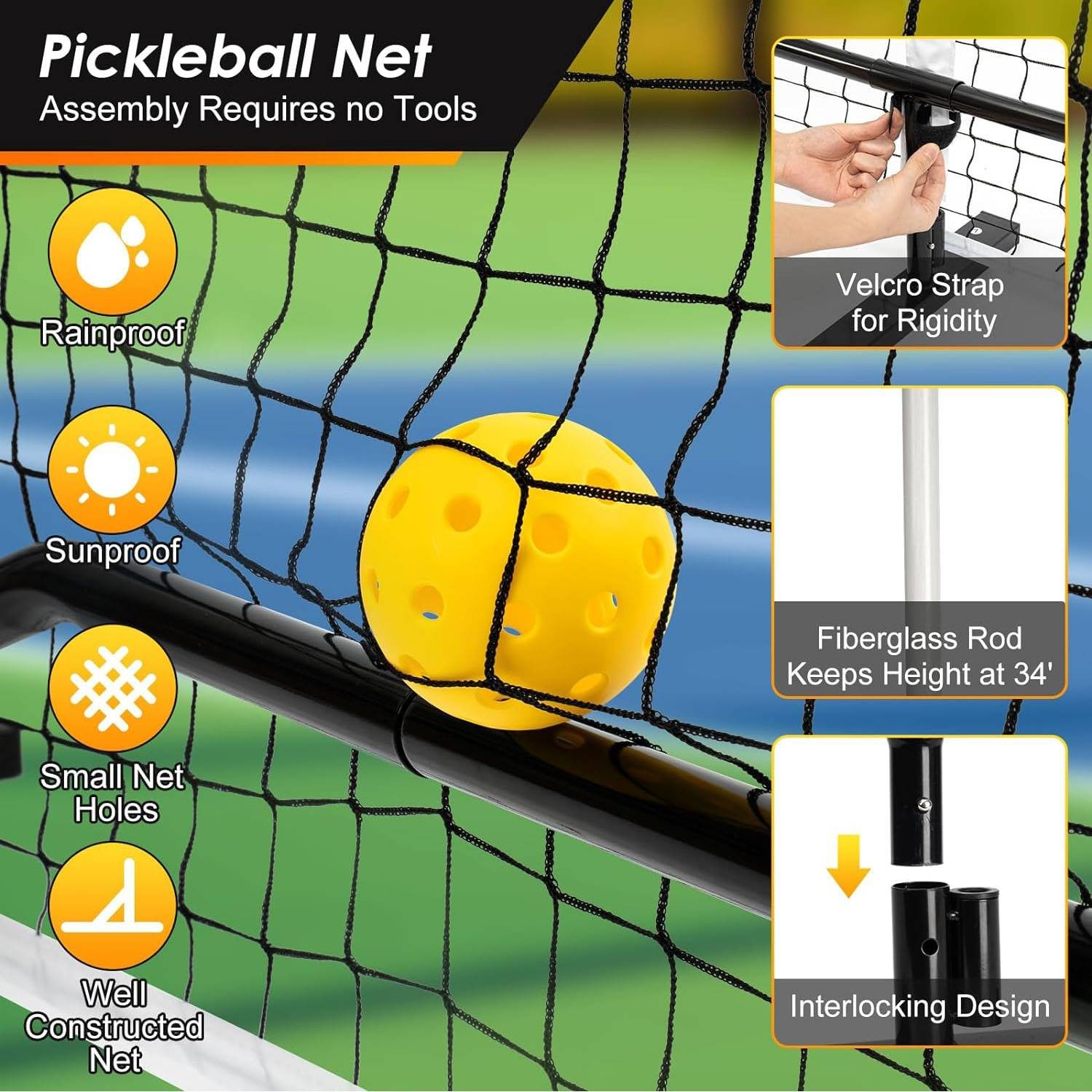 Peak network indoor and outward portable Portal racket grid 6.7 meters netpickleball Ball network