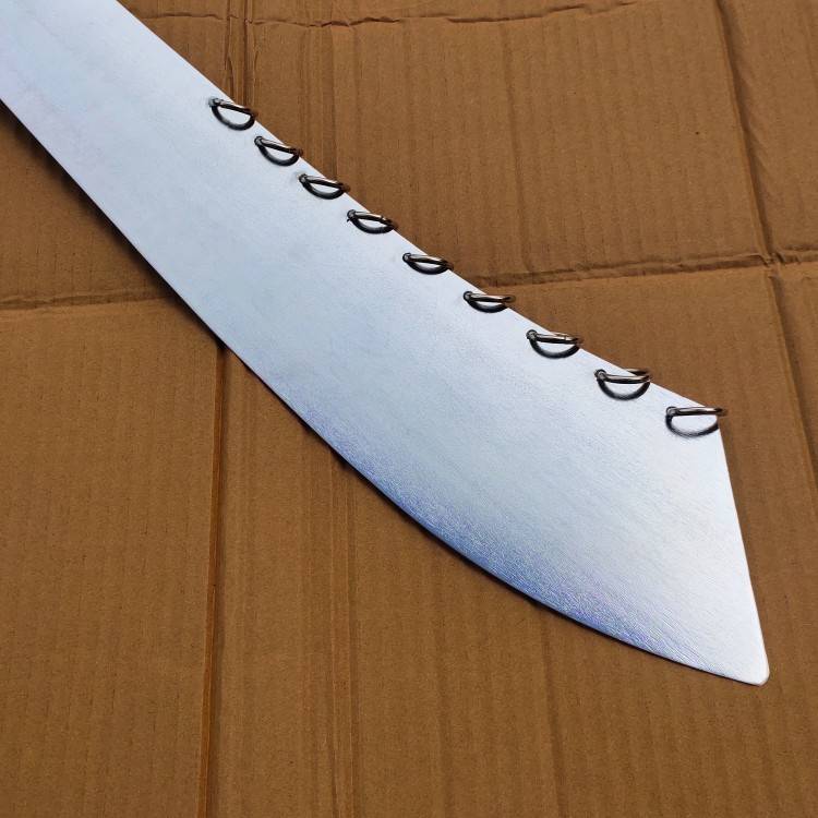 Jiuhuan knife martial arts Jiuhuan knife performance training Jiuhuan knife competition Jiuhuan knife soft noise Nine ring knives are not opened