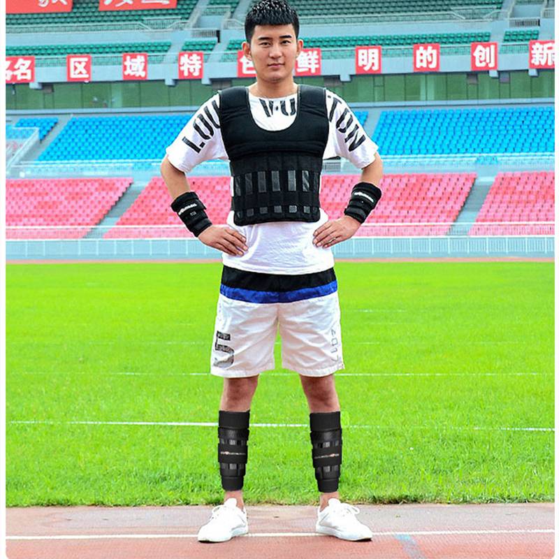 Steel plate tie -legged sandbag Tie with invisible lead block can be adjusted and breathable running exercise, endurance sand bag load equipment