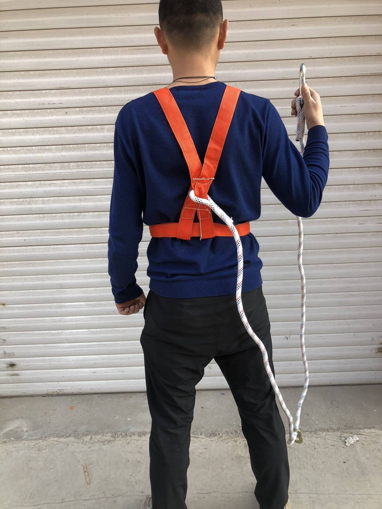 Semi -body three -point strap suit, a whole set of construction sites for construction, safety belts
