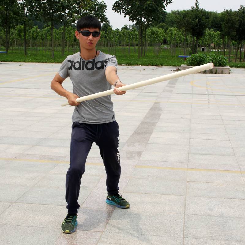 Martial arts stick, beakwax pole performance stick, wooden stick anti -body weapon prop, Taiji stick Shaolin Qi eyebrow stick sports supplies