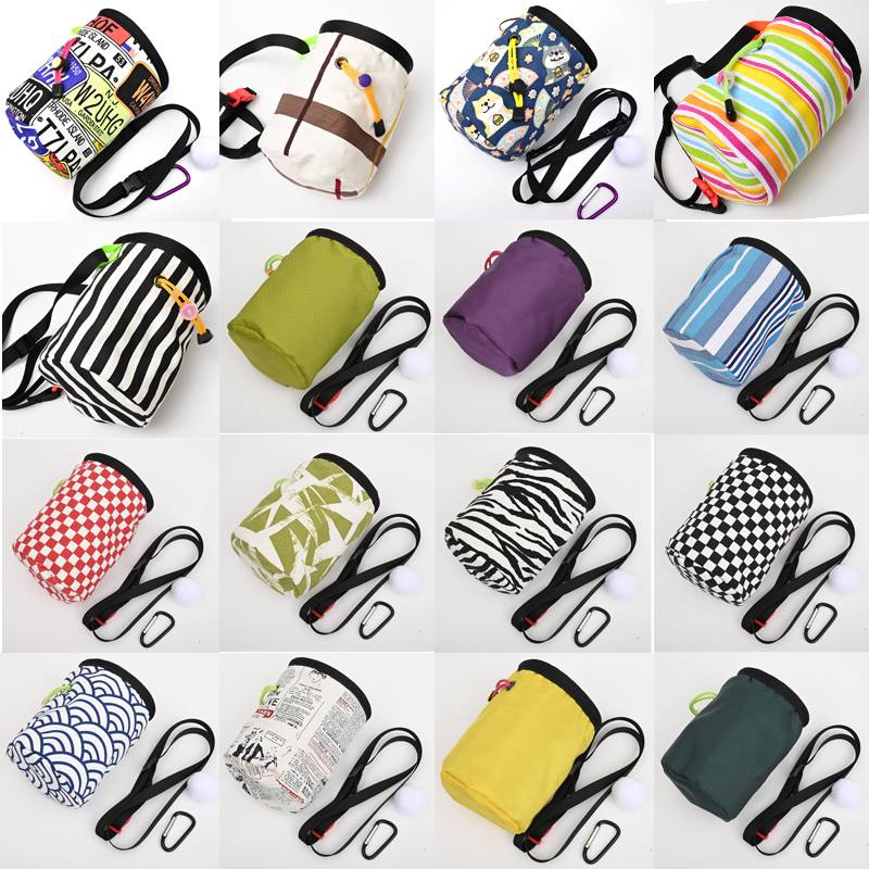Large open rock climbing magnesium powder bag adult nylon fabric canvas slingshot bullet bomber training dog firewood dogs