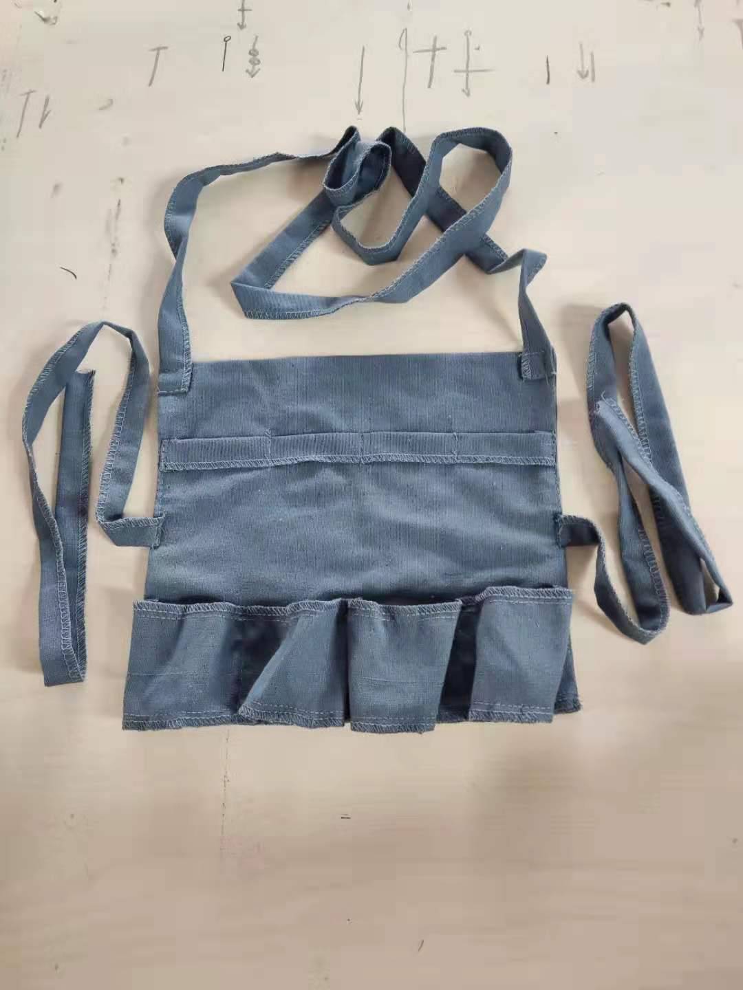 Blue gray handbarbag