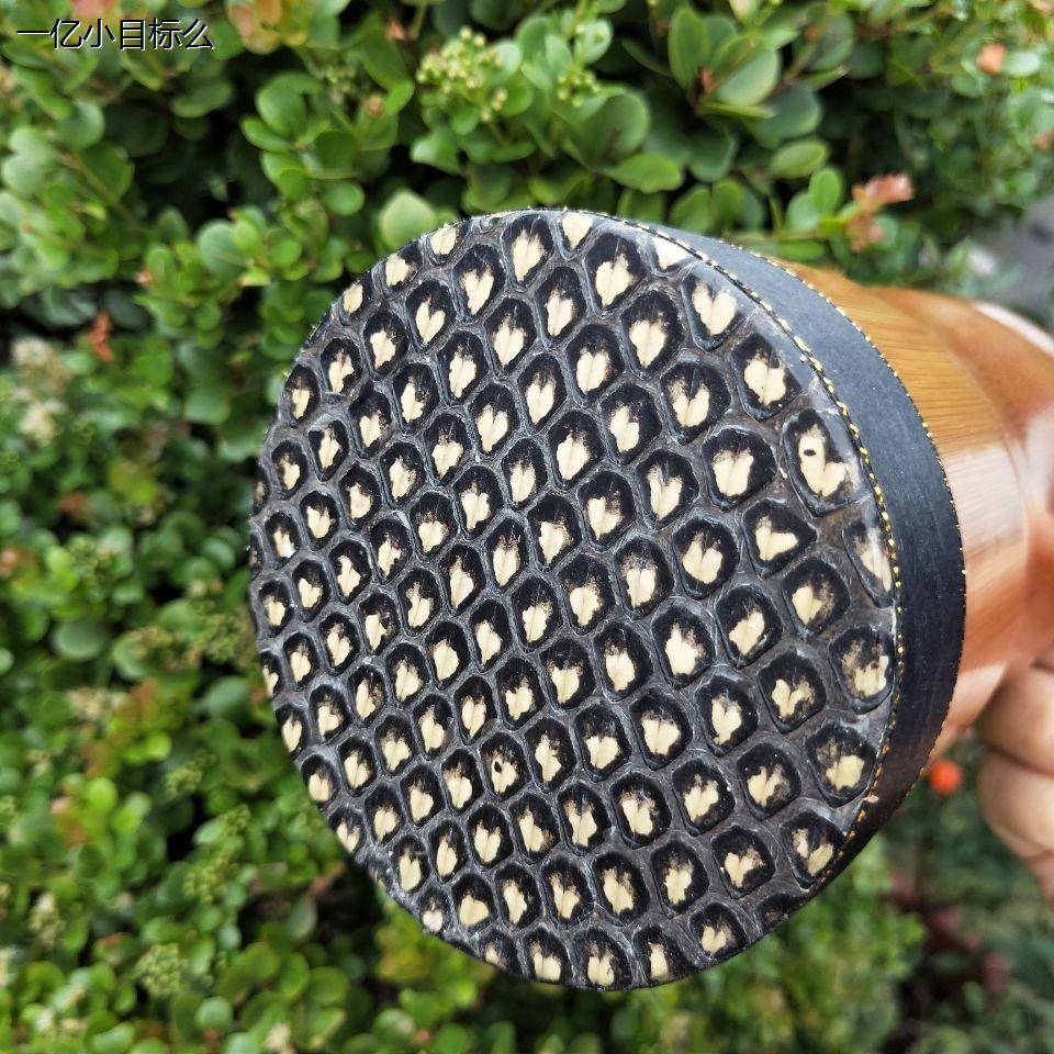 Leather baked tube, skin drum drum big tube, leather tube tube, leather tube, musical instrument accessories with leather tube