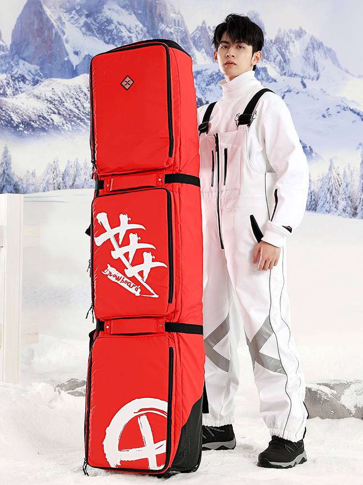 XXXSNOW snowboard bag with a large capacity can be placed in two sets of single boards, 2 sets of board bags can consign the double snow bag