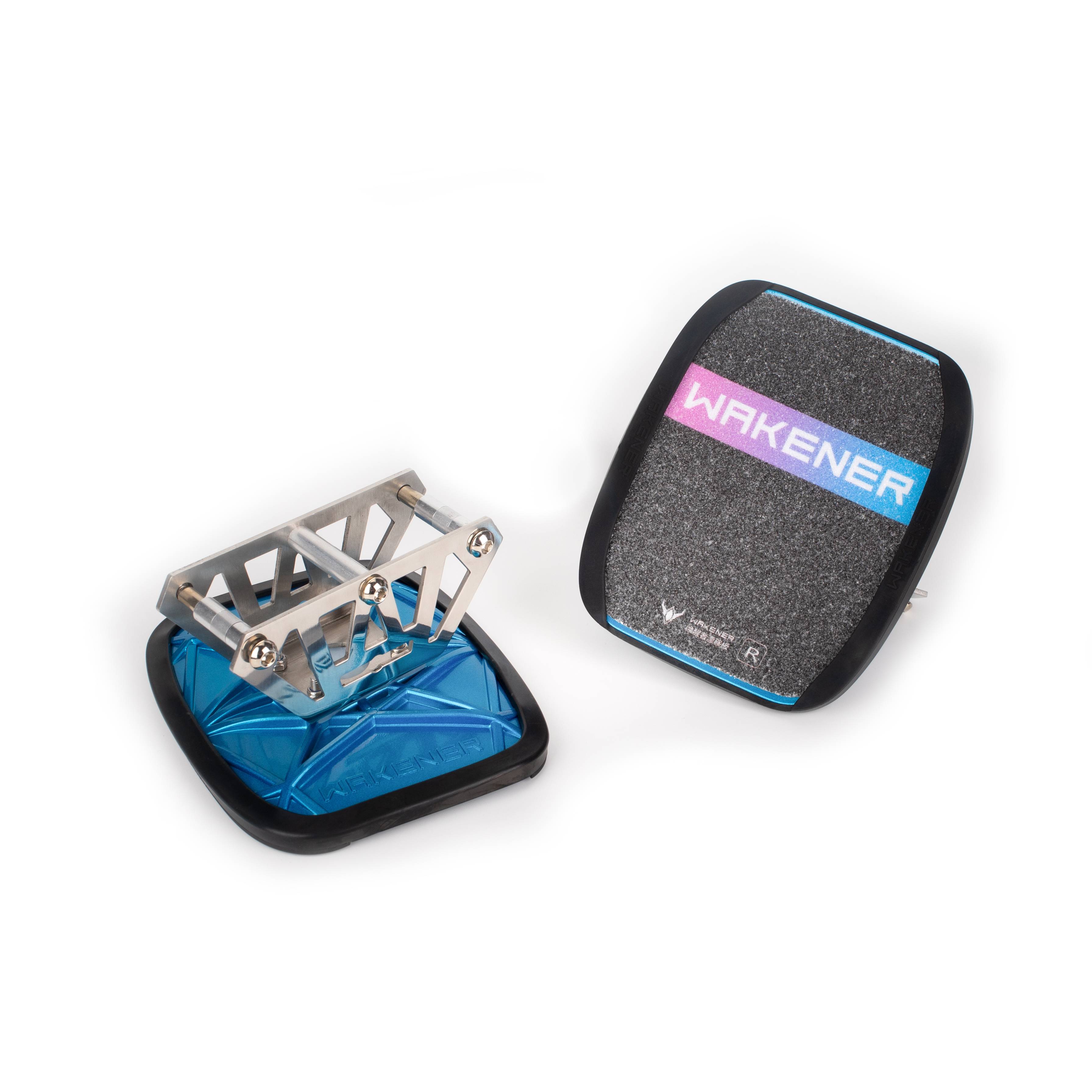 Double arc -shaped blue plate surface+bracket+border, with a full set of screw shocking pads