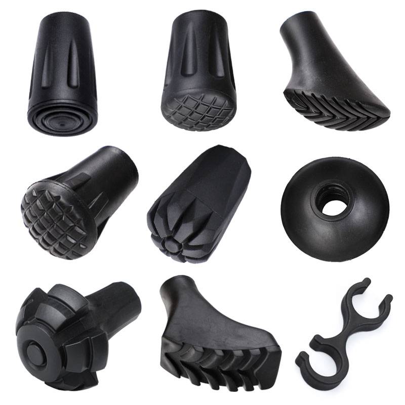 Outdoor climbing pole accessories, cane parts, non -slip, wear -resistant foot cover, rumor cushion cushion mud, cooker snow bar hand stick head 10