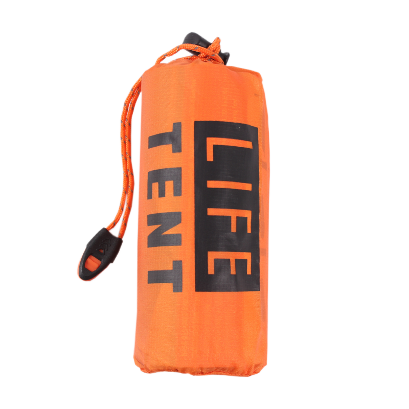 Together with a PE orange silver tent