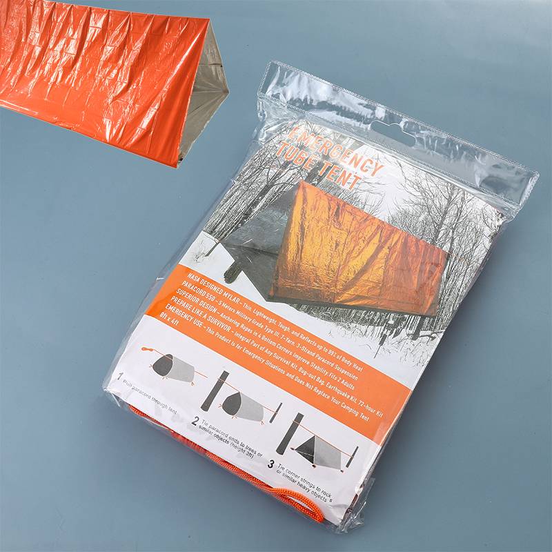 1 orange tent
