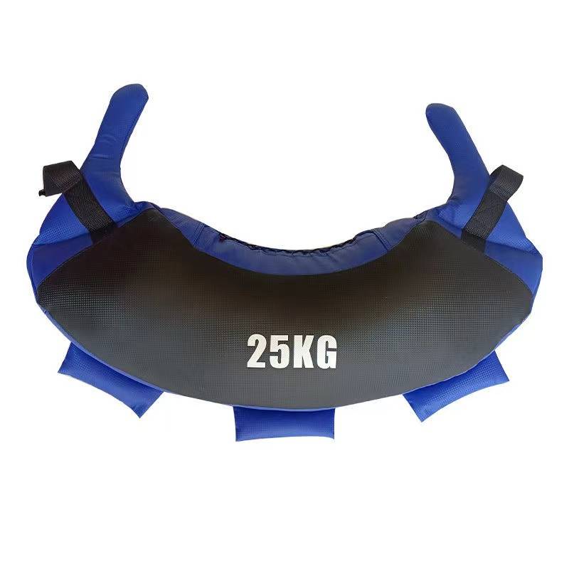 Blue Black 25kg leather horn bag
