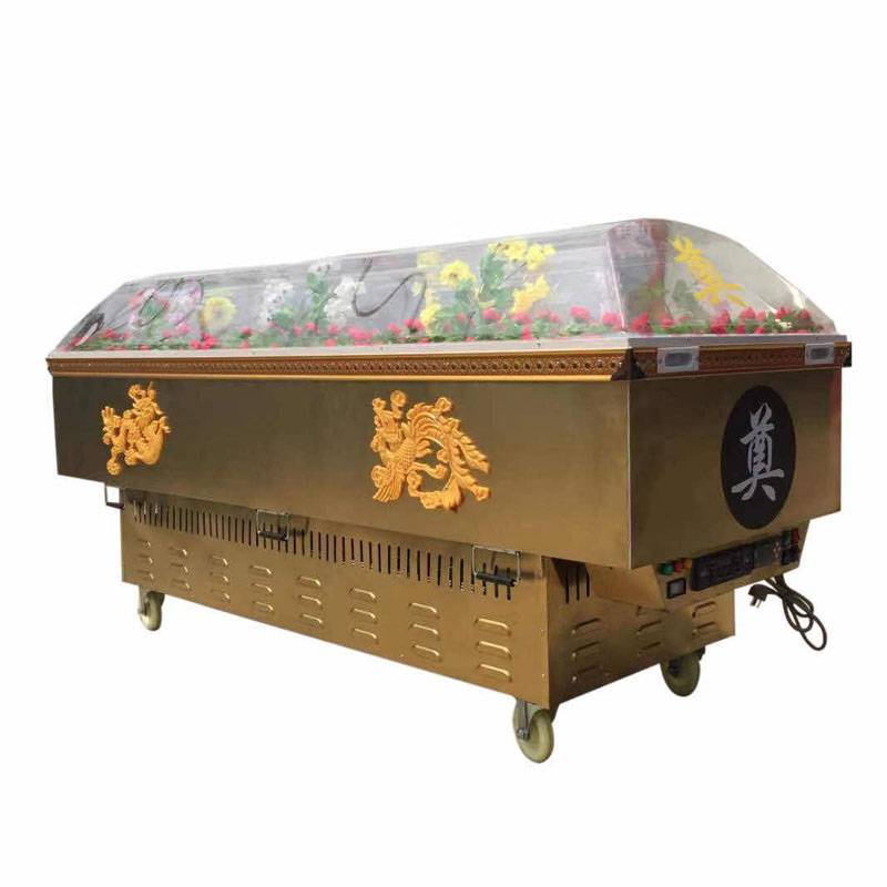 Crystal coffin ice coffin frozen coffin frozen luxury constant temperature coffin funeral funeral purple gold ice coffin