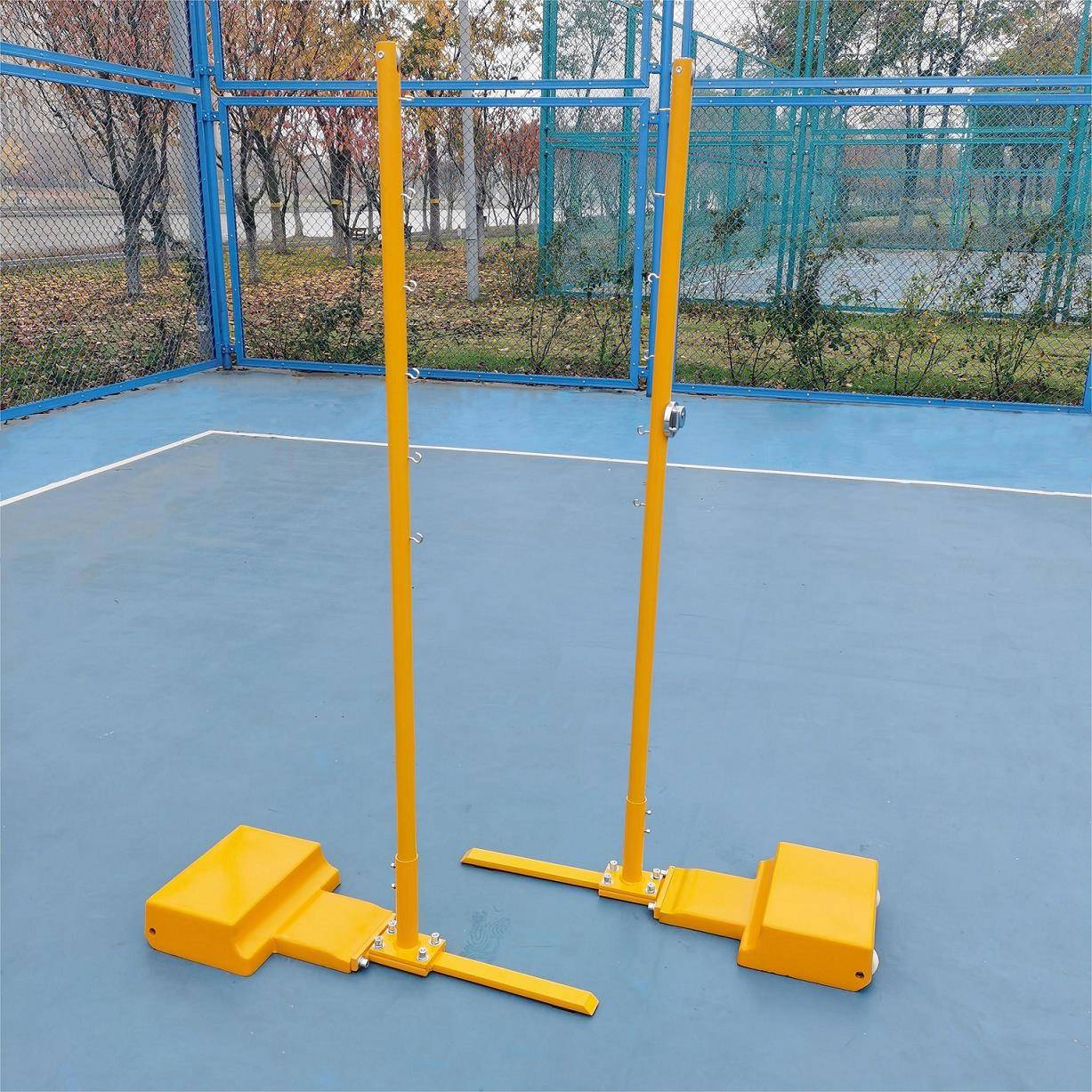 Badminton column mobile badminton network frame cast iron base badminton rack standard network column