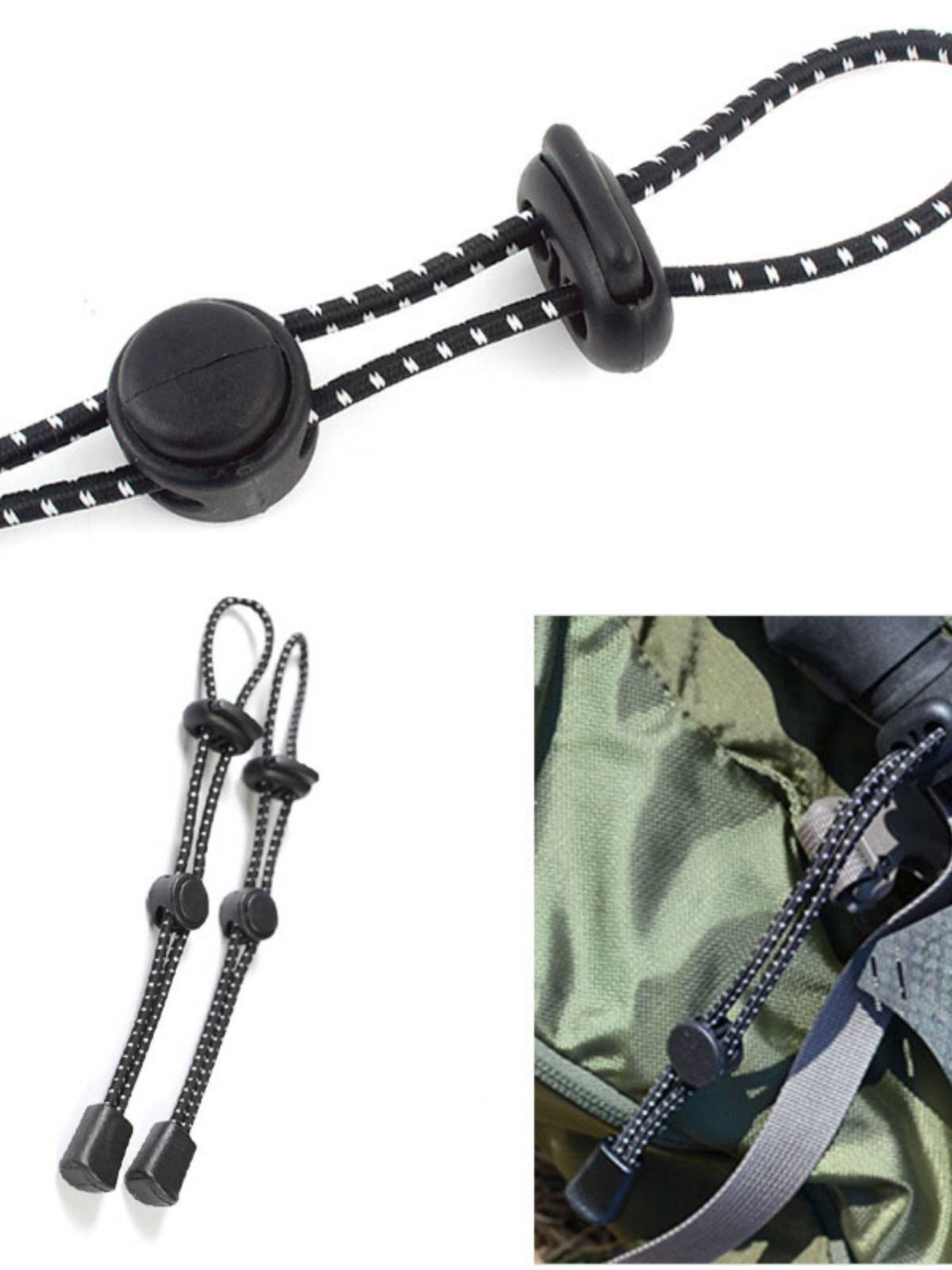 Backpack plug -in mountaineering rod elastic strap outdoor outdoor climbing mountain climbing bag elastic hanging fixed bundle loose tight ropes buckle