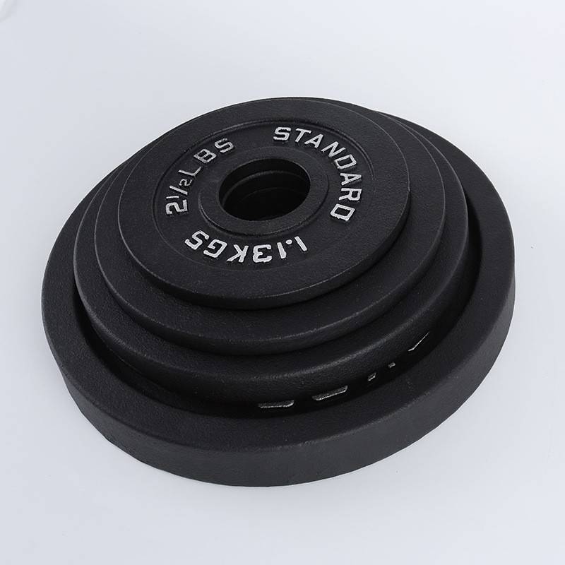 Large pore barbell lacquered home fitness Olympic weightlifting tablets pure iron cast iron weight 1.25kg 25 kg 50mm