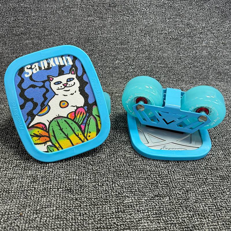 Metal board+blue high bullet wheel