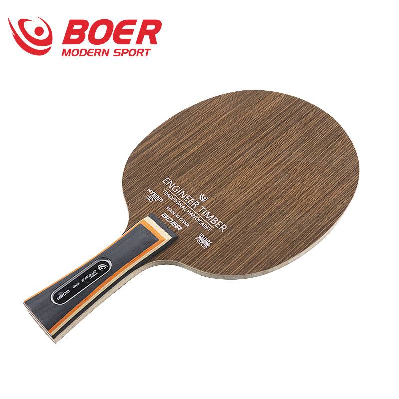 Poor bottom technology iron knife wood ebony rystein ricorns horizontally shoot 5 -layer pure wood bottom plate imitation carbon table tennis racket