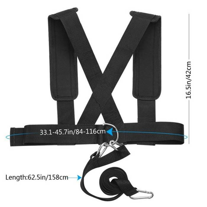 Resistant skid strap tire tire load band dragging strip band resistance belt explosive sprint starting strap