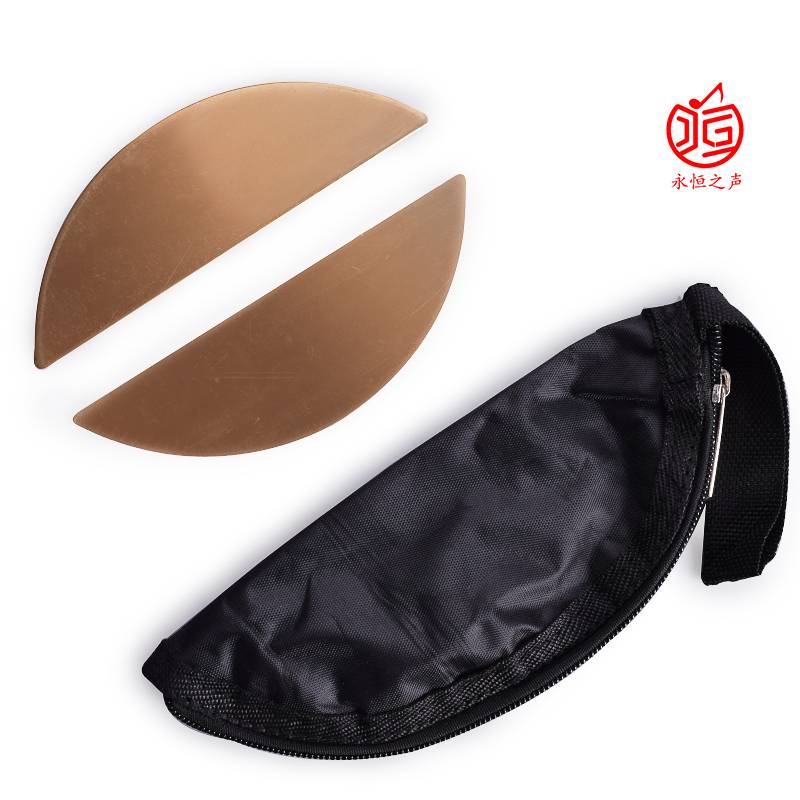 Professional performance of Shandong Kuaishu Board Moon Board Copper Calligraphy Crescent Musical Instrument Accessories