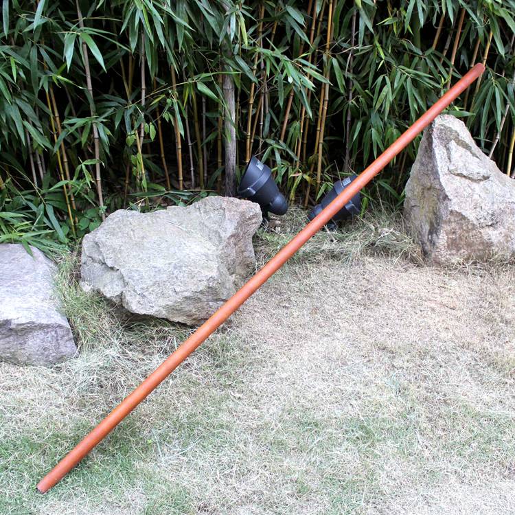 Imported mahogany stick long sticks hard wood solid wood stick round wooden stick Shaolin martial arts stick dedicated guns Taiji nun stick