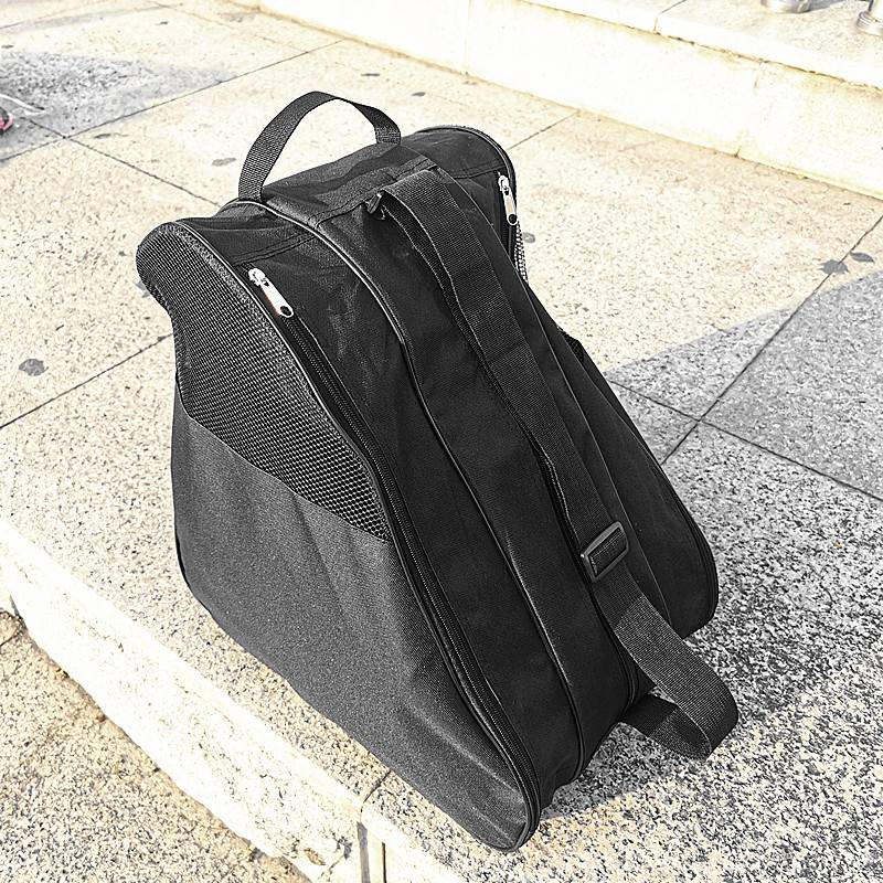 Roller skating three -layer bag can be equipped with full set of ice shoes Equipped with children's dry ice shoes female storage bag shoulder backpack male adult