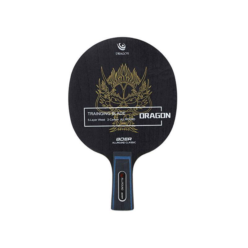 Poor Al African Lion Chinese Dragon PPQ Ping Tennis racket Fragrant carbon base plate Short -handed direct shot long -handle horizontal carbon shot