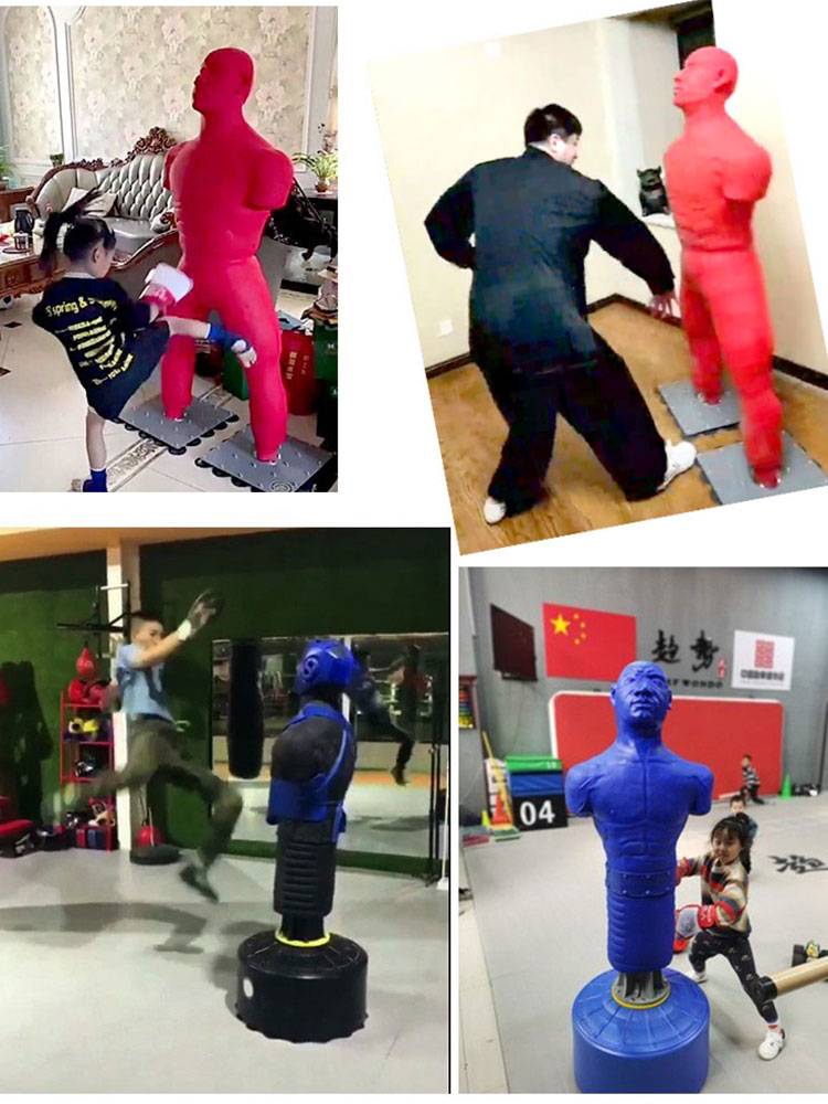 Kuke -shaped silicone human shaped sandbag boxing home vessel vertical professional loose training equipment
