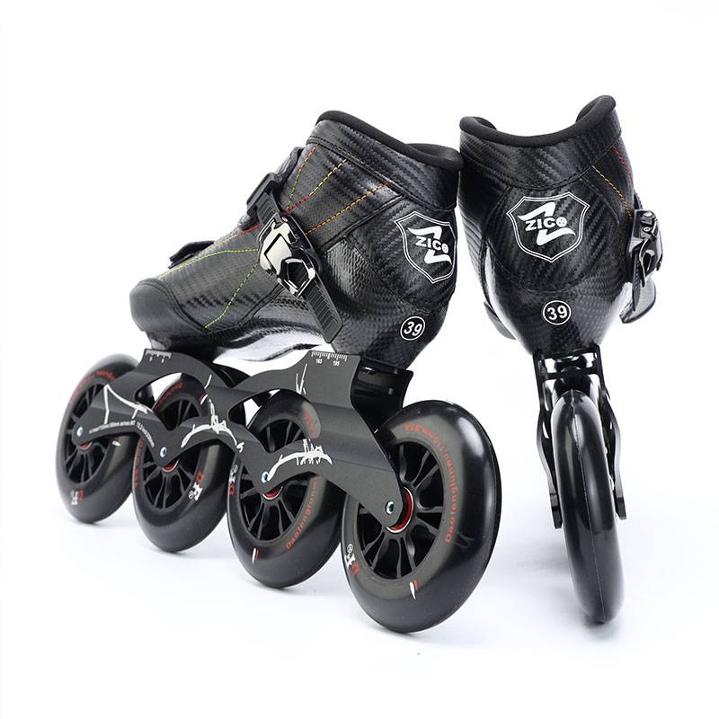 ZICO Speed Skidine Professional Racing Shoe Carbon Fiber Children's Big Wheel Skate Speed Speed Adult Broken Shoes