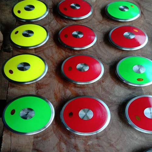 School equipment track and field competition iron cake wood solid iron cake nylon iron cake rubber cake middle school entrance examination men and women