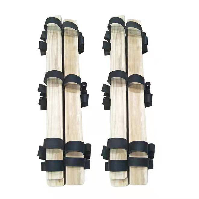 Three -person wooden shoes Four people to help Guangxi March March March March Sanbis Shoes National Sports Group Construction Competition racing