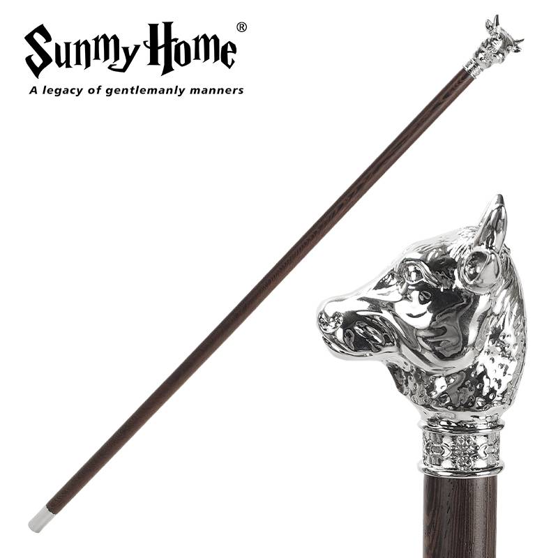 Sunmyhome® Twelve Zodiac Wanders Creative Retro 12 Animal Head Chicken Wing Woods Poor Stand British Solid Wood Gentleman