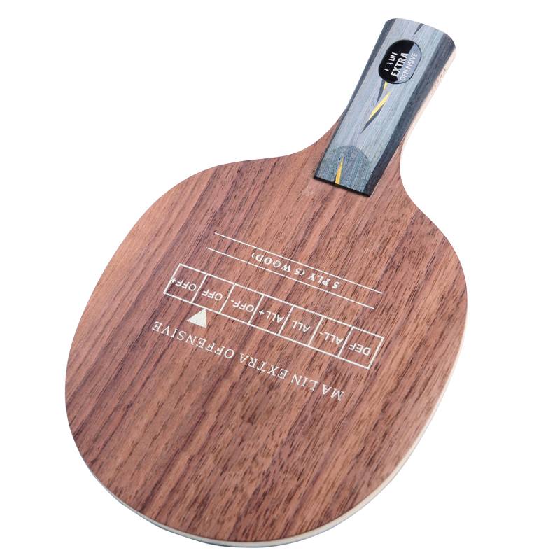 Azaka Table Tennis racket bottom panel horse Ylin EO professional strengthened arc -circle straight shot of horizontal hit 5 clip pure wood genuine light board