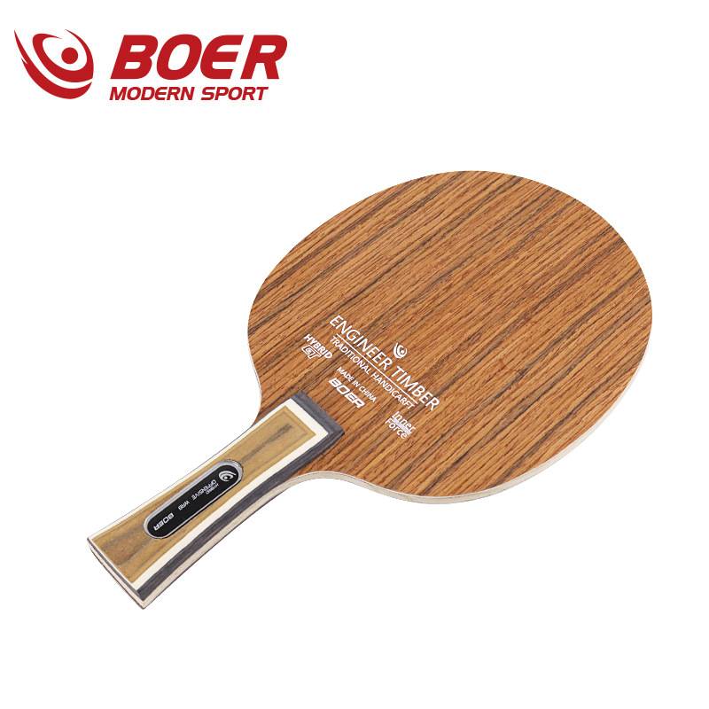 Poor bottom technology iron knife wood ebony rystein ricorns horizontally shoot 5 -layer pure wood bottom plate imitation carbon table tennis racket
