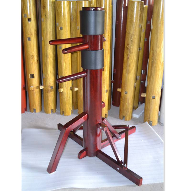 Wooden Man Pile Wing Chun Boxing/Home Visar Wing Chun Mu Man Pile/Cross Triangle Leaf Questing Mobile