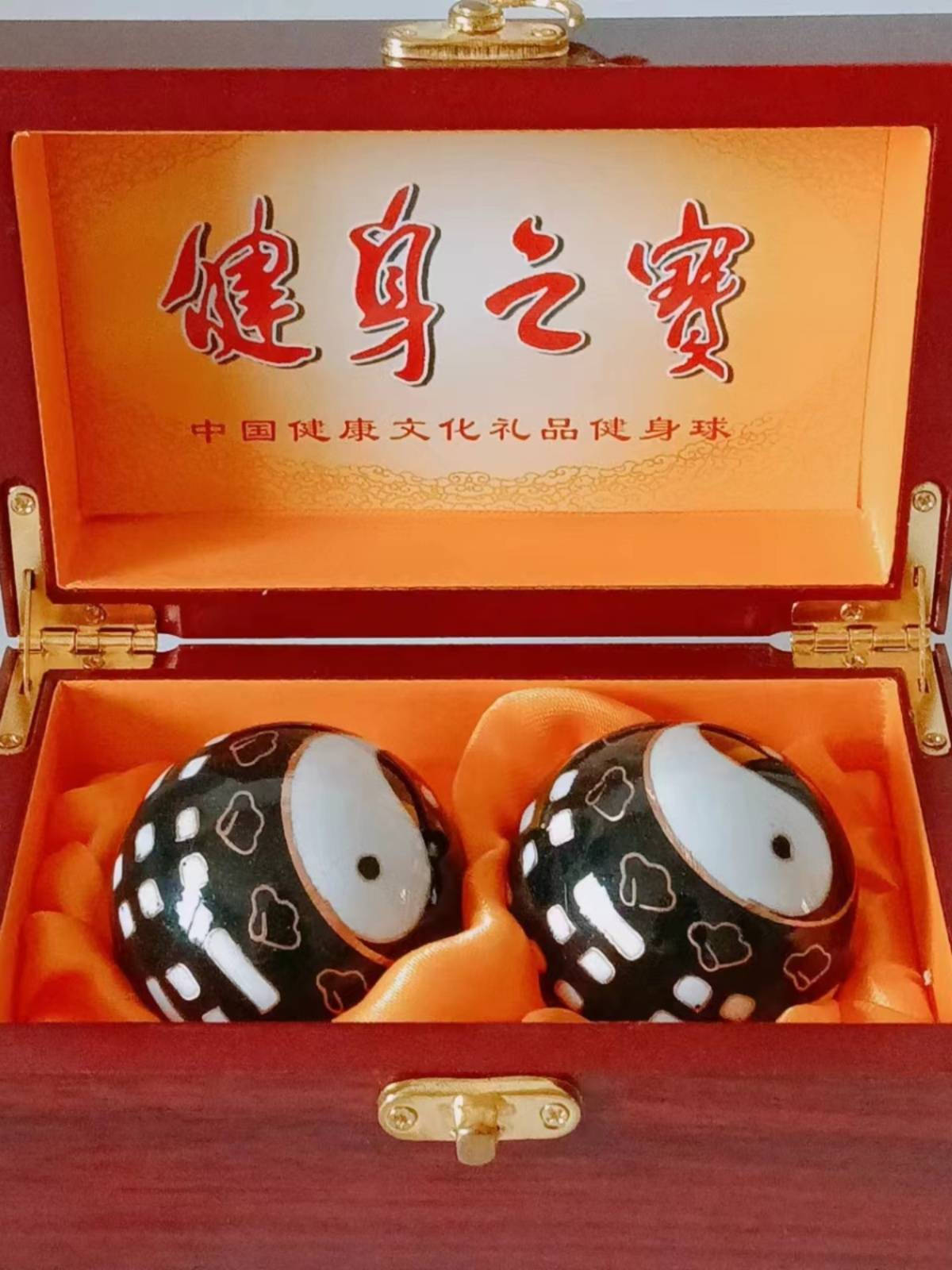 Jingtai Lan 45-55mm Blue Dragon Phoenix British Iron Ball Fitness Ball in the elderly health handball, refining finger grip