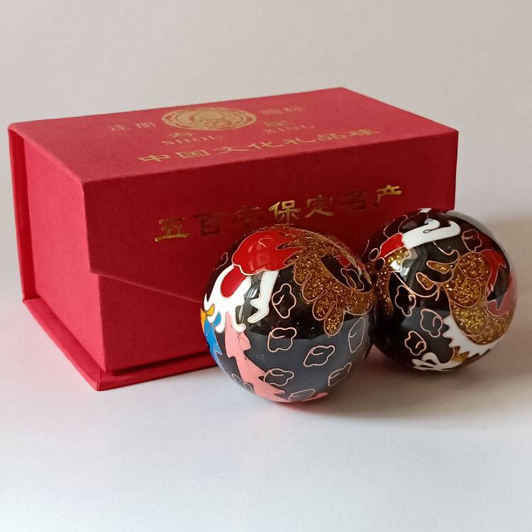 Ringtou Jingtai 52mm Black Dragon Phoenix Red Box+cloth bag