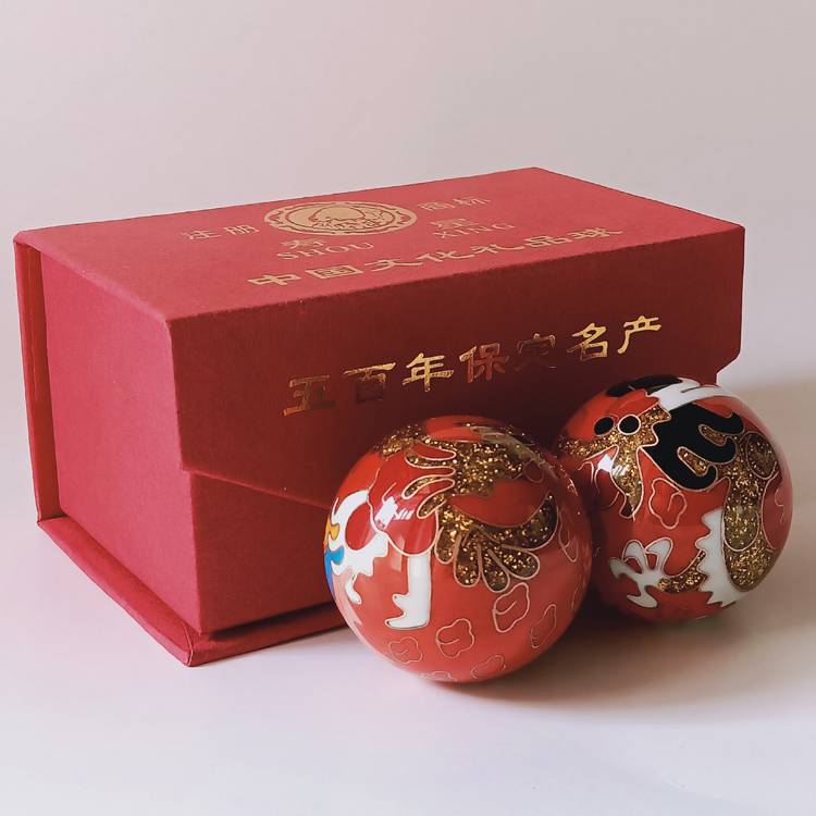 Ringtou Jingtai 45mm Red Dragon Phoenix Red Box+cloth bag