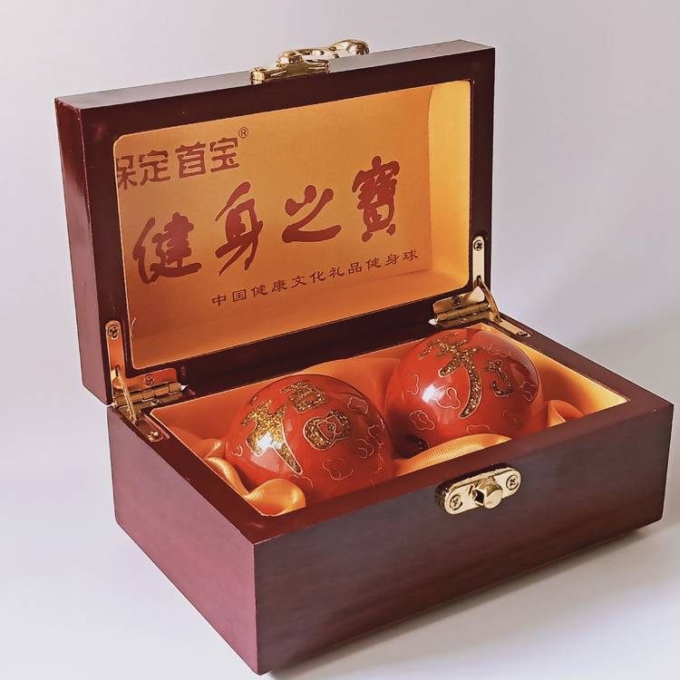 Ringtou Jingtai Lan 50mm Hongfu Shou wooden box+cloth bag