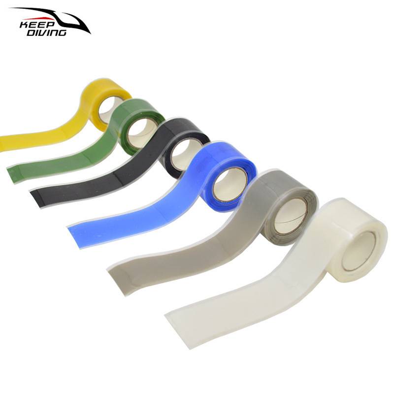 Multi -color silicone self -adhesive ribbon dragon boat paddle grip double -sided self -fusion tape diving hose equipment strap