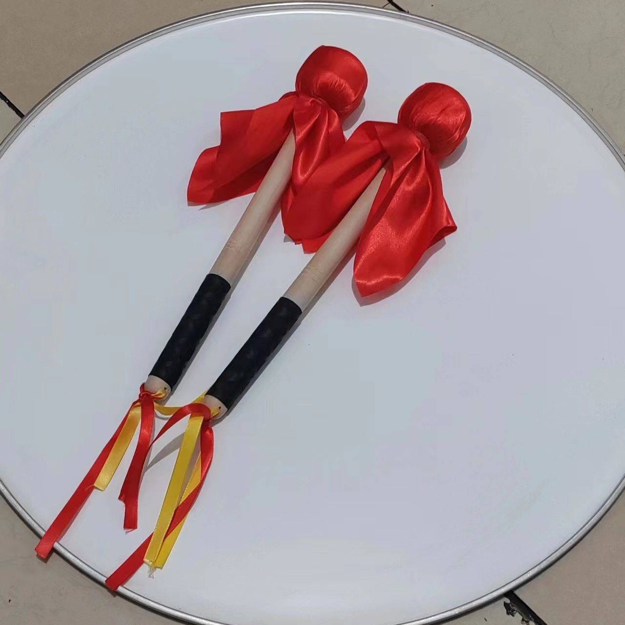 Bao red cloth 36cm long drum hammer 2
