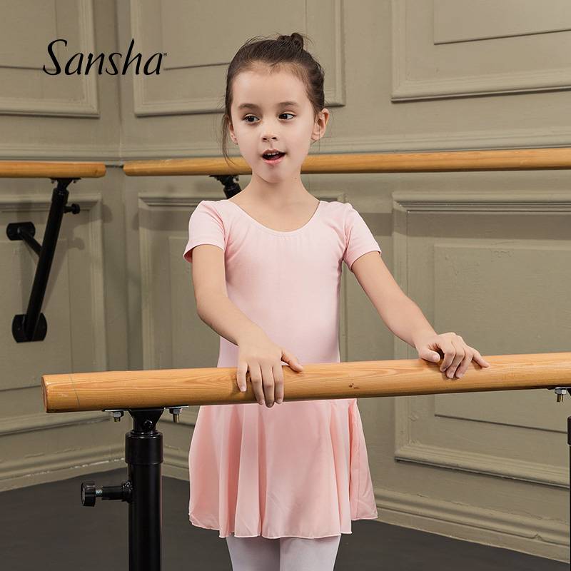 Sansha, French Sansa Ballet, a child's short-sleeved gymnast, and a stylist