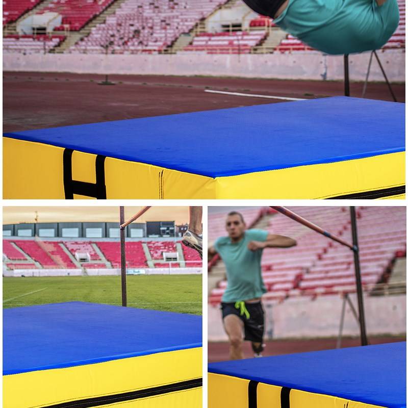August high -jump pad folding waterproof Taekwondo martial arts empty overturn gymnastics training rock climbing protection sponge mat