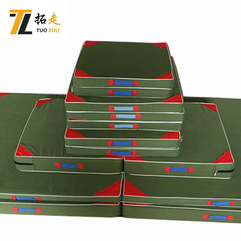 Expand the ordinary canvas gymnastics pad sponge pads up lying up cushion and folding gymnastics pad 120*60*5 soft sponge