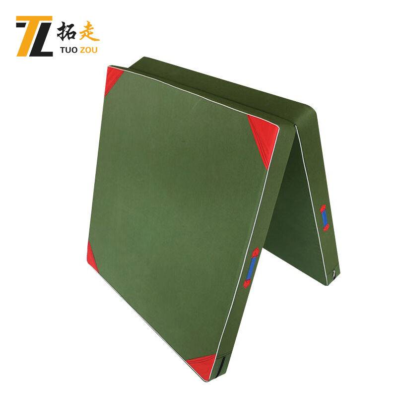 Expand the ordinary canvas gymnastics pad sponge pads up lying up cushion and folding gymnastics pad 120*60*5 soft sponge