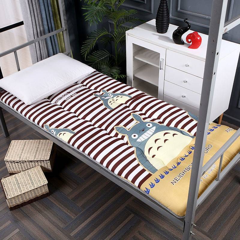 Folding single mattress thickening, breathable, moisture, thickened students upper and lower mattress workers dormitory 0.9 mattress